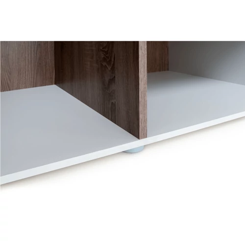 Modern design LYNATET Szekrény fehér extra magas fényű LYNATET