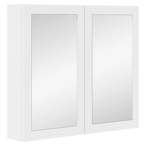 Fali szekrény tükörrel, fehér, JUMP 80