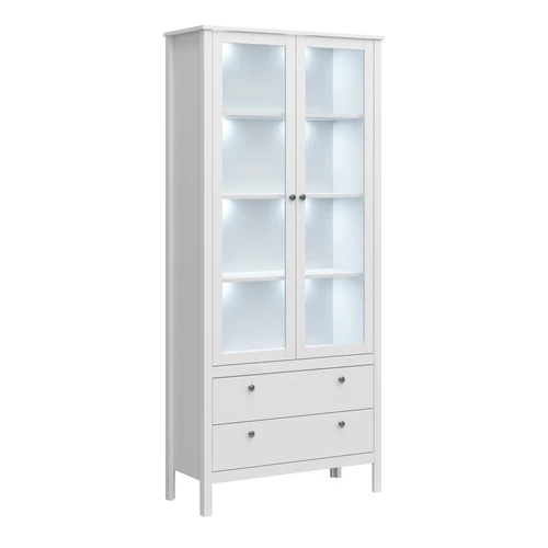 Vitrin 2W2S, fehér, OLJE