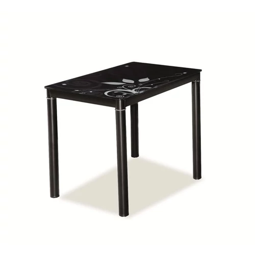 DAMAR asztal 100x60 fekete/fekete