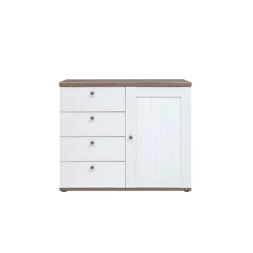 TINA 003 komód KOM4S1D fenyő canyon/tölgy truffel