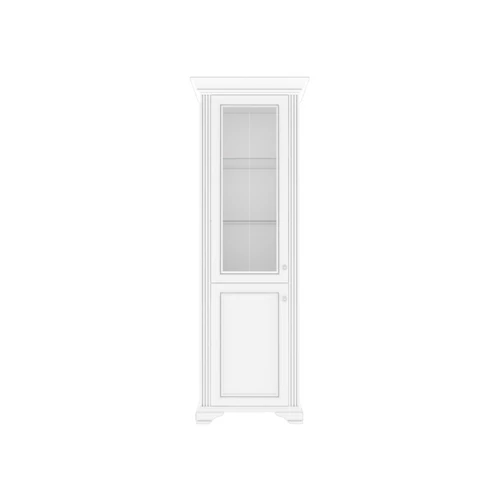 WHITE 010 vitrin 1D1W havas kőris/ezüst fenyő