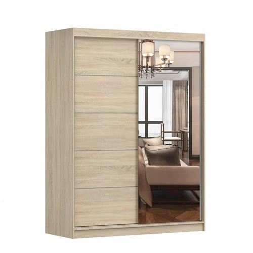 Elegáns megoldás a hálószobádba 150 cm magas.  VISTA 05 gardróbszekrény