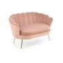 Kép 1/4 - Amorinito xl fotel világos rózsaszín   arany