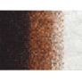 Kép 1/8 - Luxus bőrszőnyeg, fehér/barna /fekete, patchwork, 120x180, bőr TIP 7