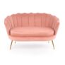 Kép 3/4 - Amorinito xl fotel világos rózsaszín / arany