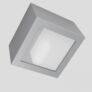 Kép 4/5 - DEZA négyszögű lámpa  alumínium/szatén üveg 230V G9 25W IP54