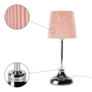 Kép 12/12 - Asztali lámpa, fém/rózsaszín textil lámpabúra, GAIDEN