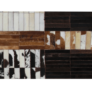 Kép 1/10 - Luxus bőrszőnyeg fekete barna  fehér patchwork 120x180 bőr TIP 4
