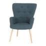 Kép 2/11 - Modern fotel, szürkés-zöld, BRANDO