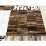Kép 3/10 - Luxus bőrszőnyeg, fekete/barna /fehér, patchwork, 120x180, bőr TIP 4