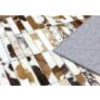 Kép 4/10 - Luxus bőrszőnyeg, fekete/barna /fehér, patchwork, 120x180, bőr TIP 4