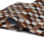 Kép 5/11 - Luxus bőrszőnyeg, barna /fekete/fehér, patchwork, 168x240, bőr TIP 3