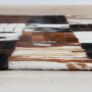 Kép 5/10 - Luxus bőrszőnyeg, fekete/barna /fehér, patchwork, 120x180, bőr TIP 4
