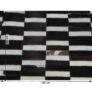 Kép 9/9 - Luxus bőrszőnyeg,  barna /fekete/fehér, patchwork, 69x140, bőr TIP 6