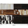 Kép 10/10 - Luxus bőrszőnyeg, fekete/barna /fehér, patchwork, 120x180, bőr TIP 4