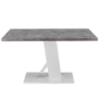 Kép 2/4 - Étkezőasztal, beton/fehér extra magas fényű HG, 138, BOLAST