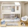 Kép 6/6 - Montessori emeleteságy, fehér, 90x200, ATRISA