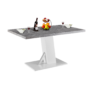 Kép 4/4 - Étkezőasztal, beton/fehér extra magas fényű HG, 138, BOLAST