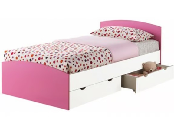 Strumfeta rózsaszín ágy 120x200
