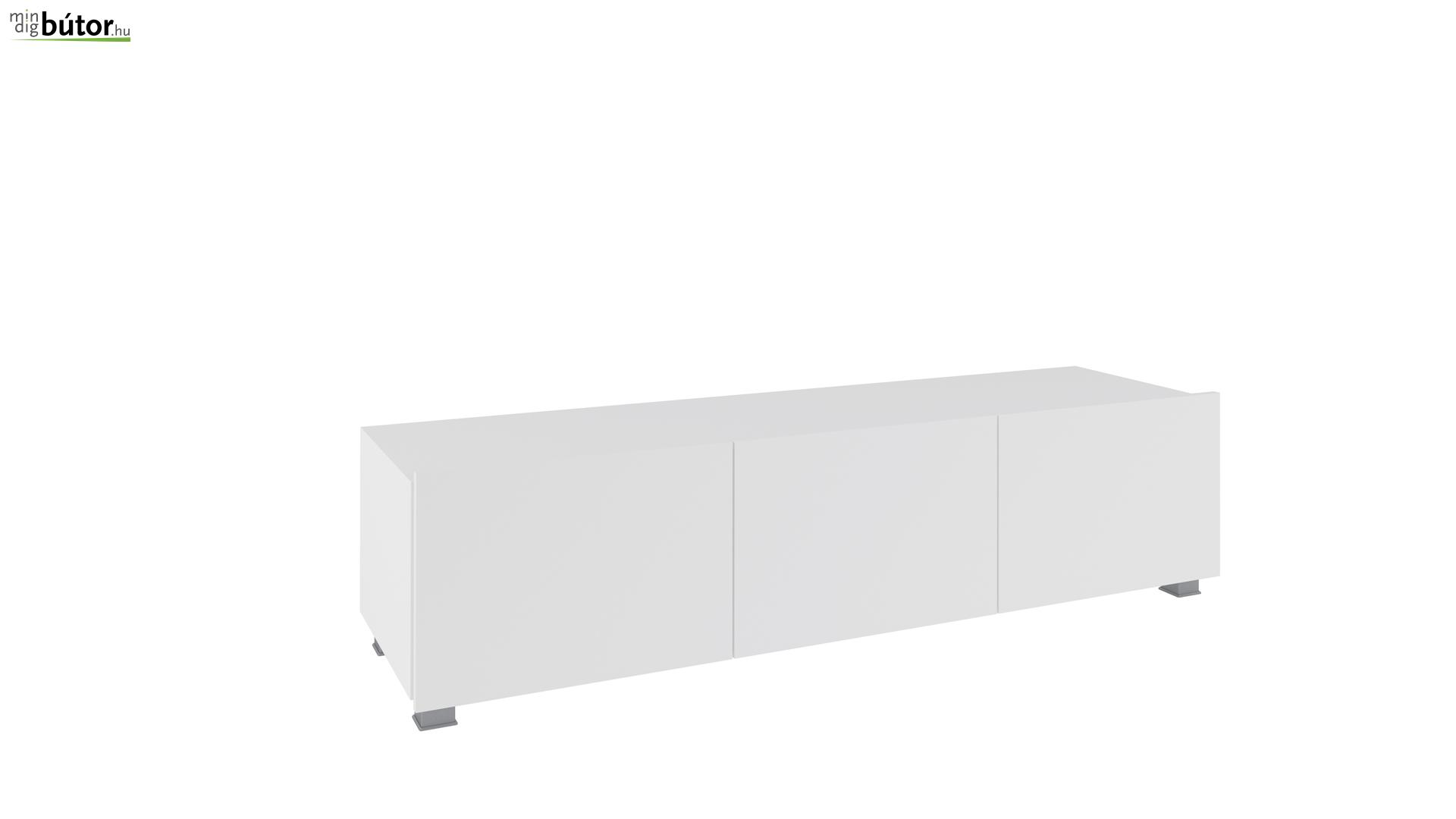 Calabrini C RTV 150 TV szekrény magasfényű fehér 150 cm