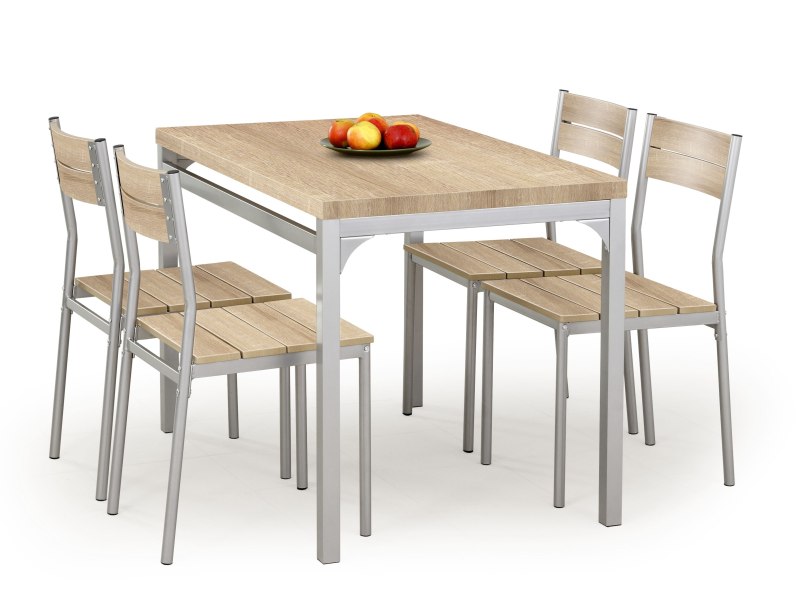 MALCOLM asztal + 4 szék, sonoma tölgy