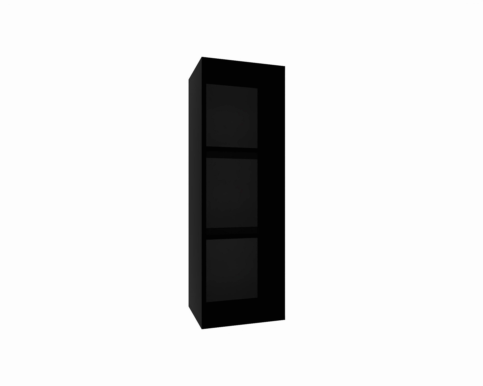 IZUMI 12 BL fekete nyitott fali polc 105 cm