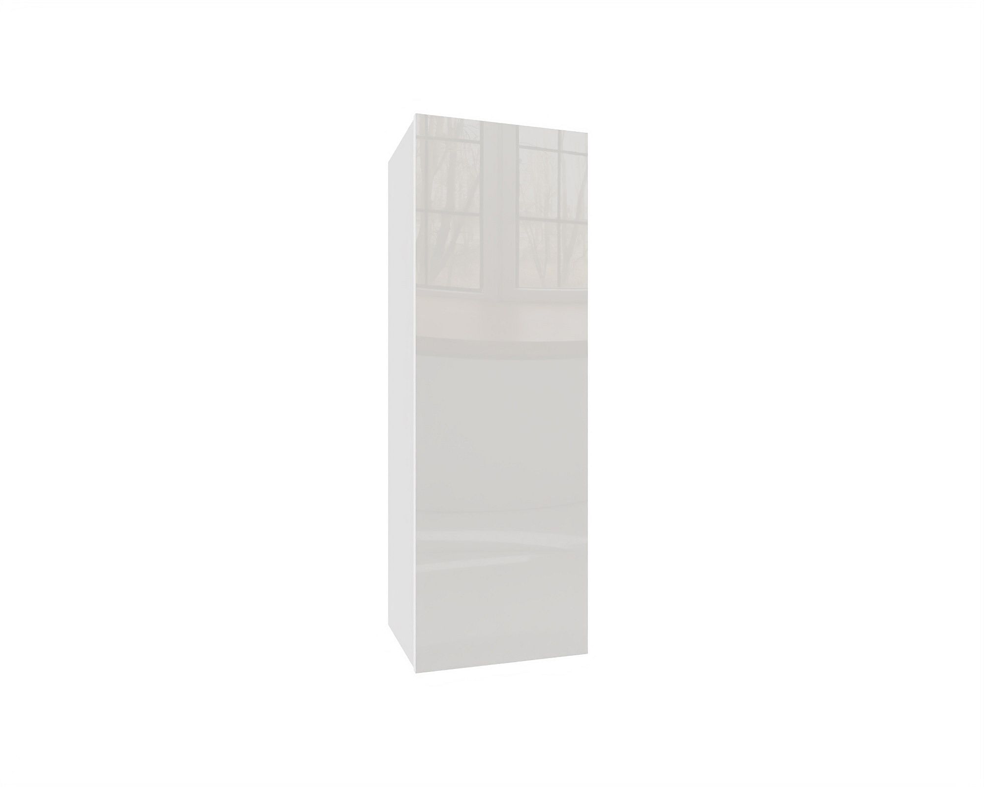 IZUMI 22 WH magasfényű fehér fali polcos szekrény 105 cm