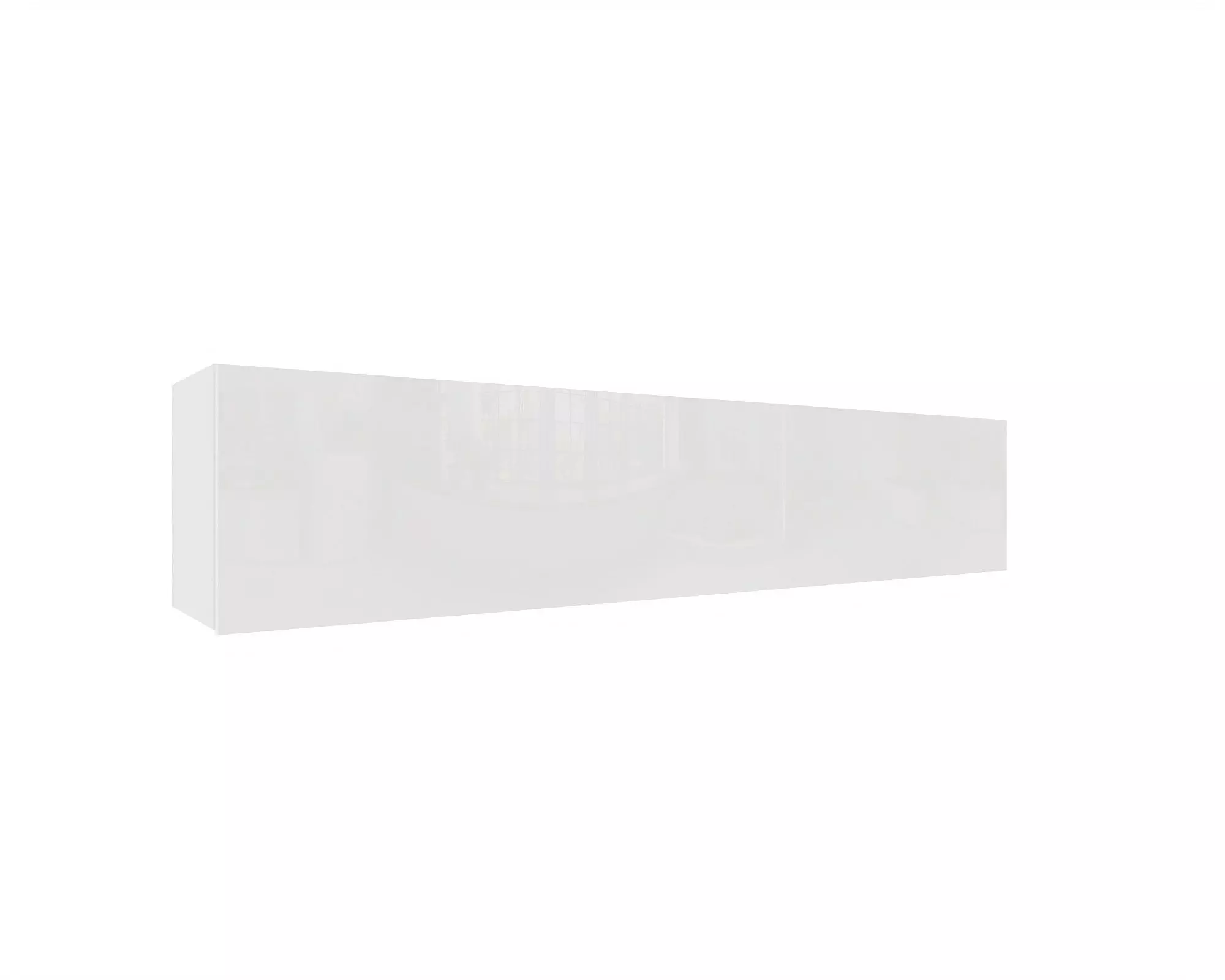 IZUMI 34 WH magasfényű fehér/fehér polcos szekrény 175 cm