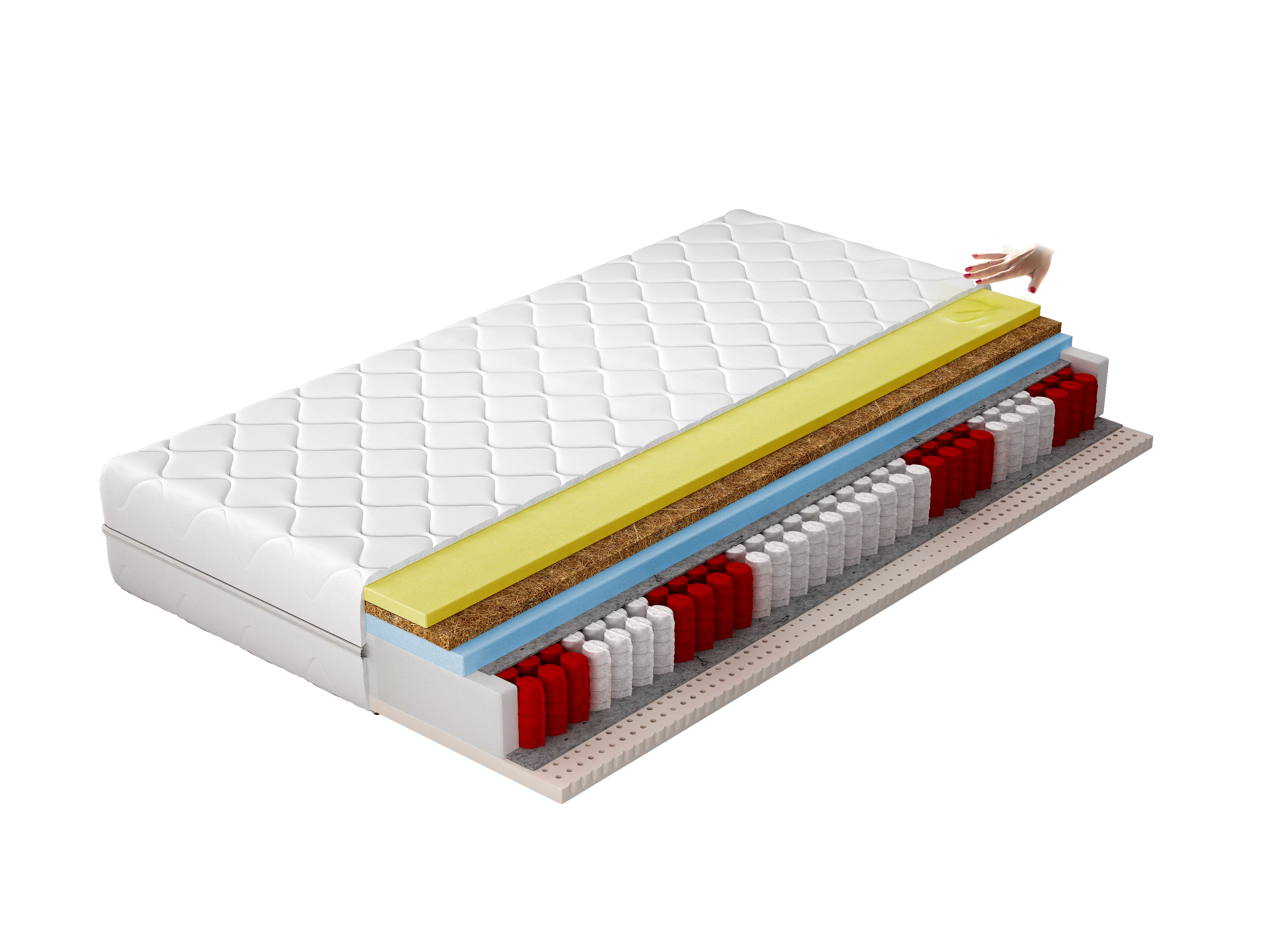 Hőre lágyuló matracok sola 180x200 hipoallergén huzat matrac, fehér