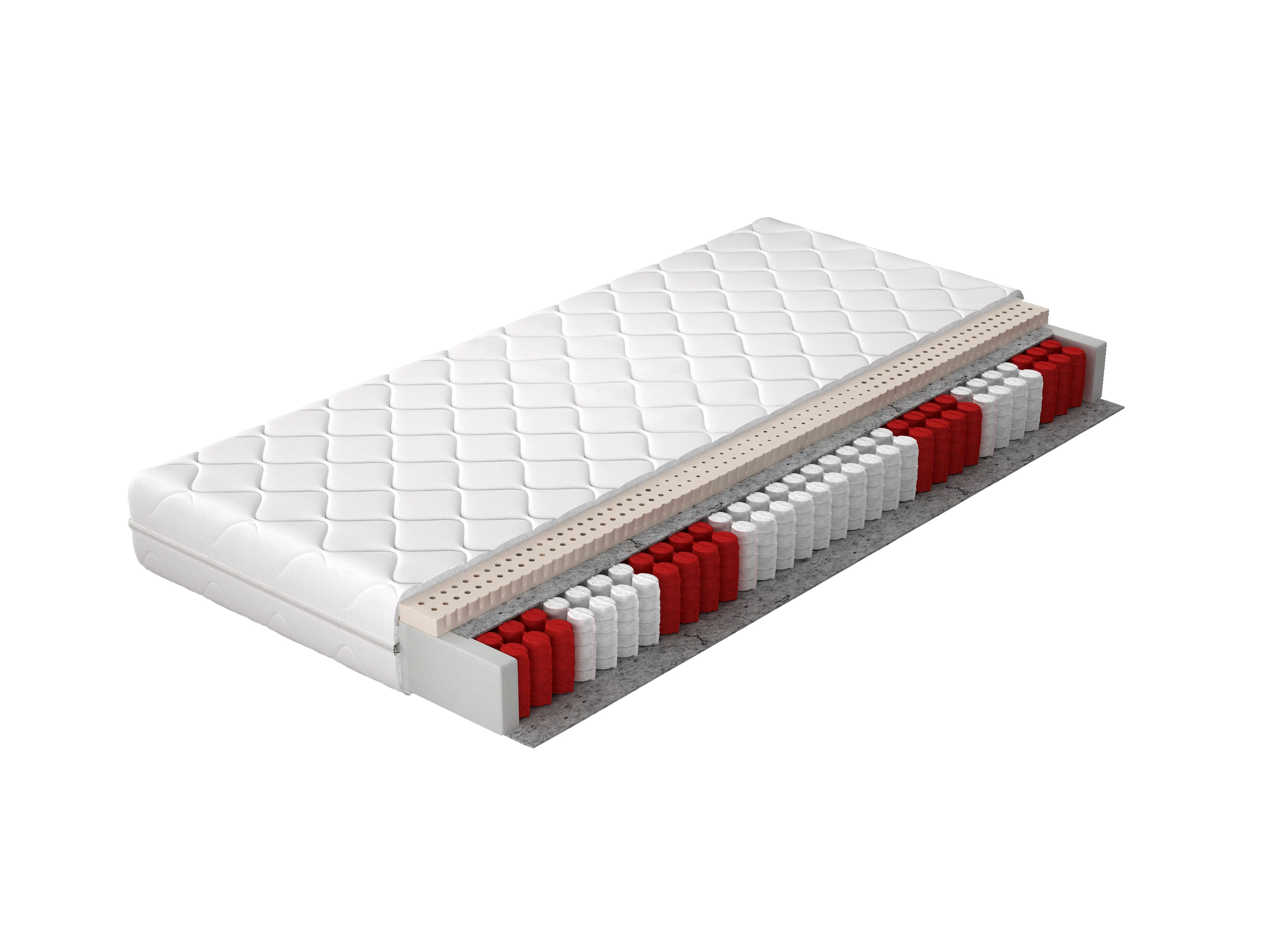 Marcello latex matracok 90x200 hipoallergén huzat matrac, fehér