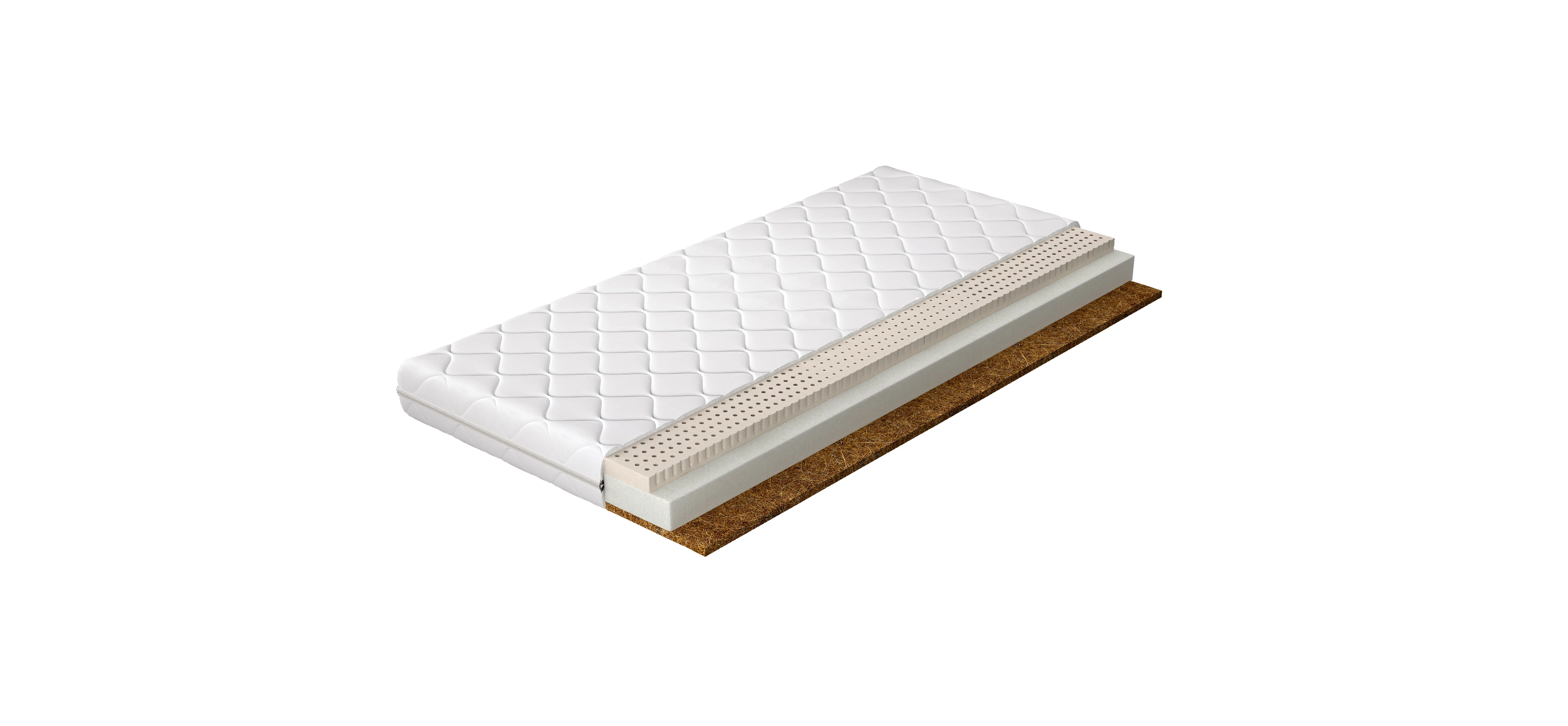 Latex matracok mokka 80x200 hipoallergén huzat matrac, fehér