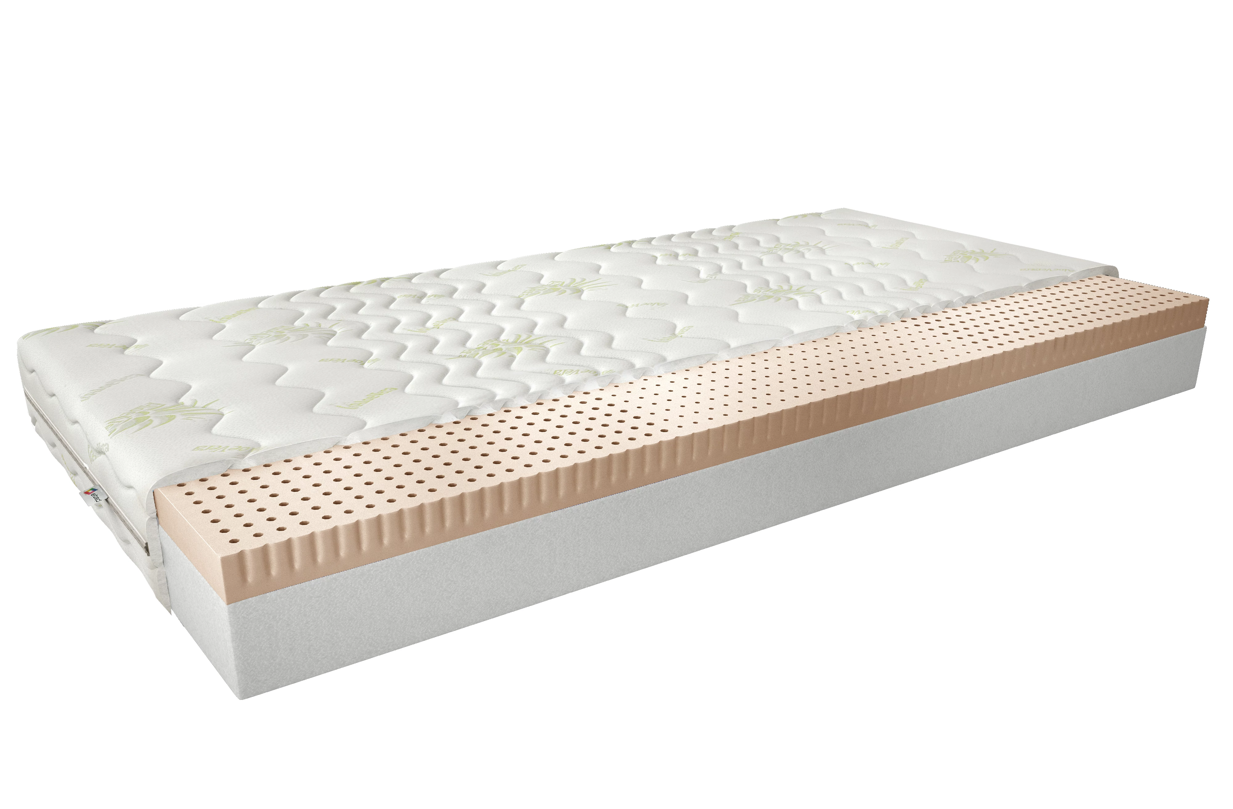 Latex matracok moska 180x200 aloevera matrac, fehér